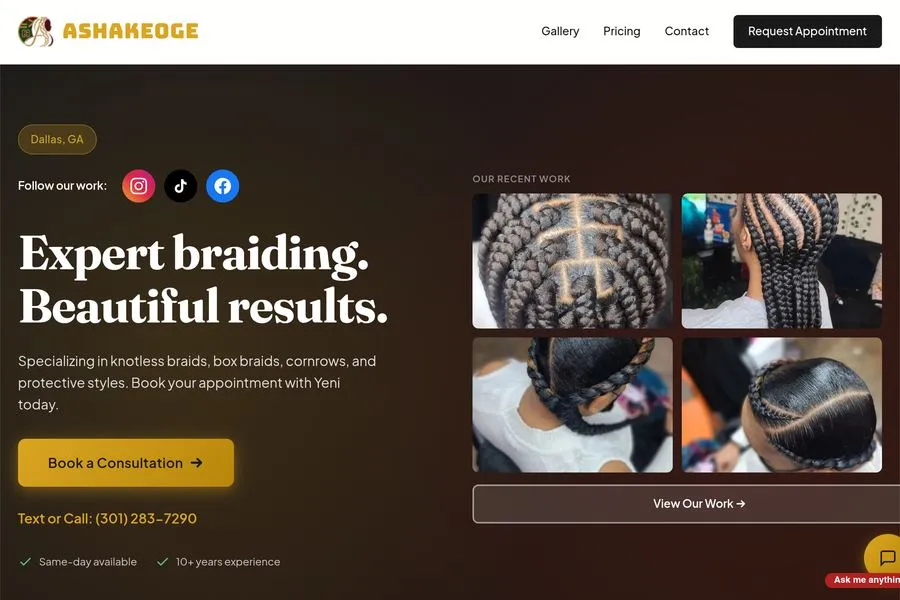 ASHAKEOGE — SITE