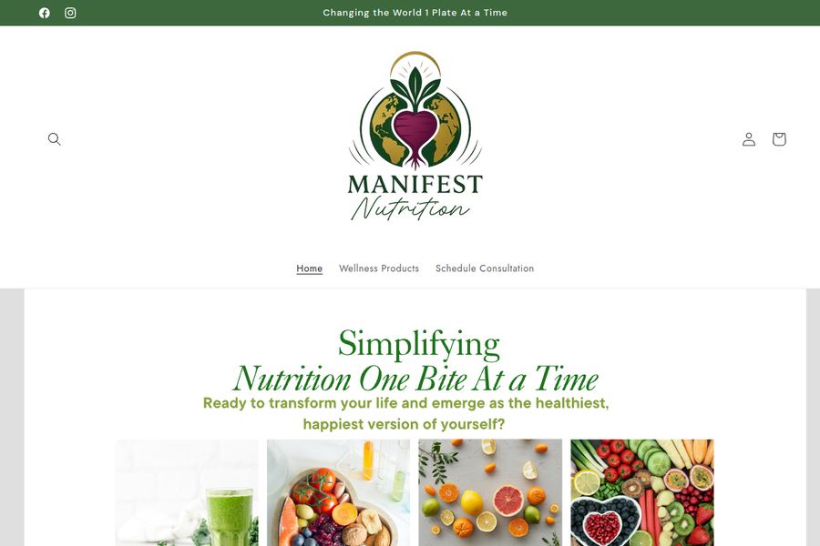 MANIFEST NUTRITION — SITE